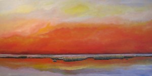 Man's & Water Ways (48" x 24")