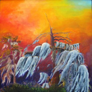 Looking Up (28" x 28")