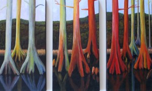 Swamp Revenge (35" x 20" Triptych)