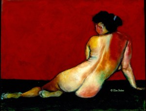 A la Zurda (22" x 20 1/2" framed)