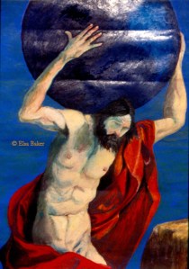 Atlas - After Guercino (17" x 22")