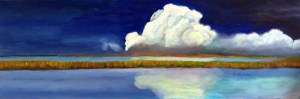 Disappearing Marsh (36" x 12")